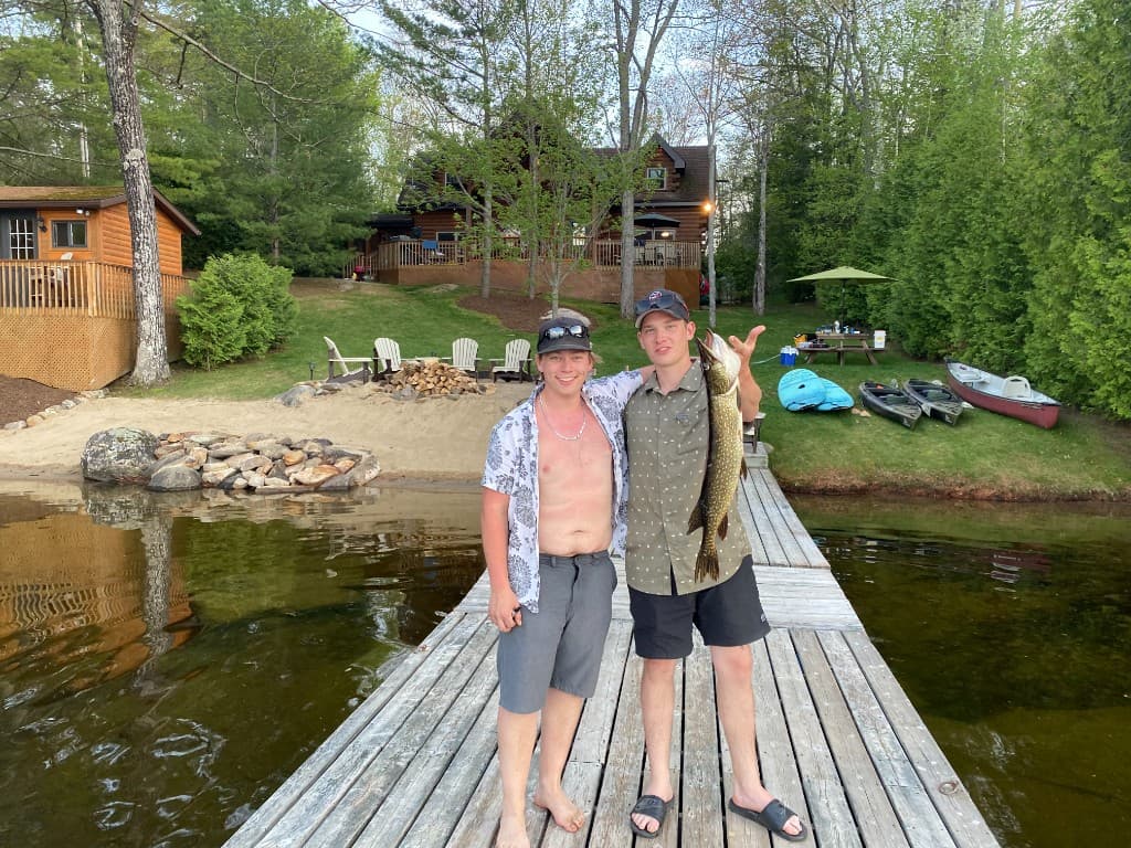 Private dock on Big Gull Lake