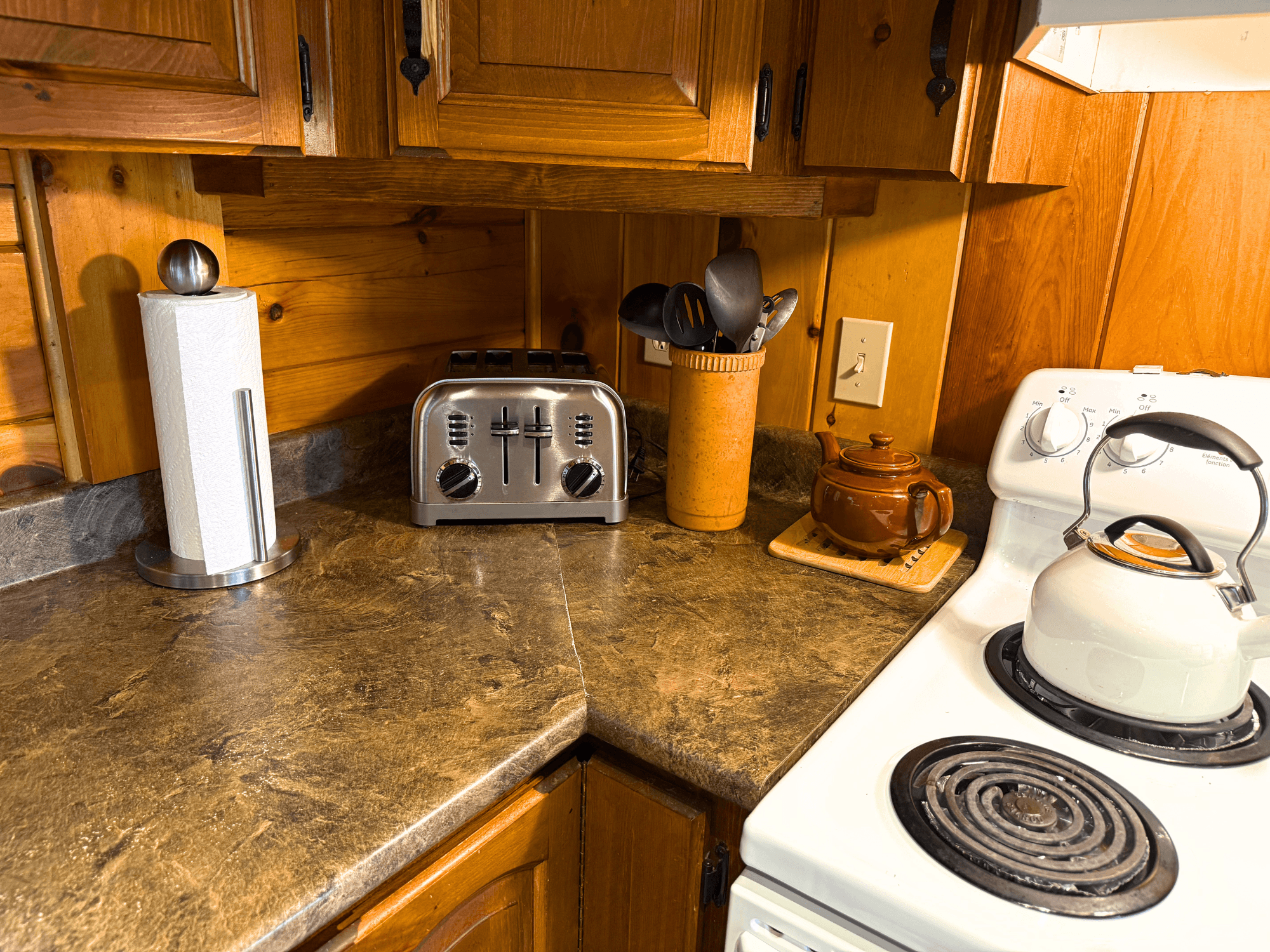 Kitchen — counters and cabinets