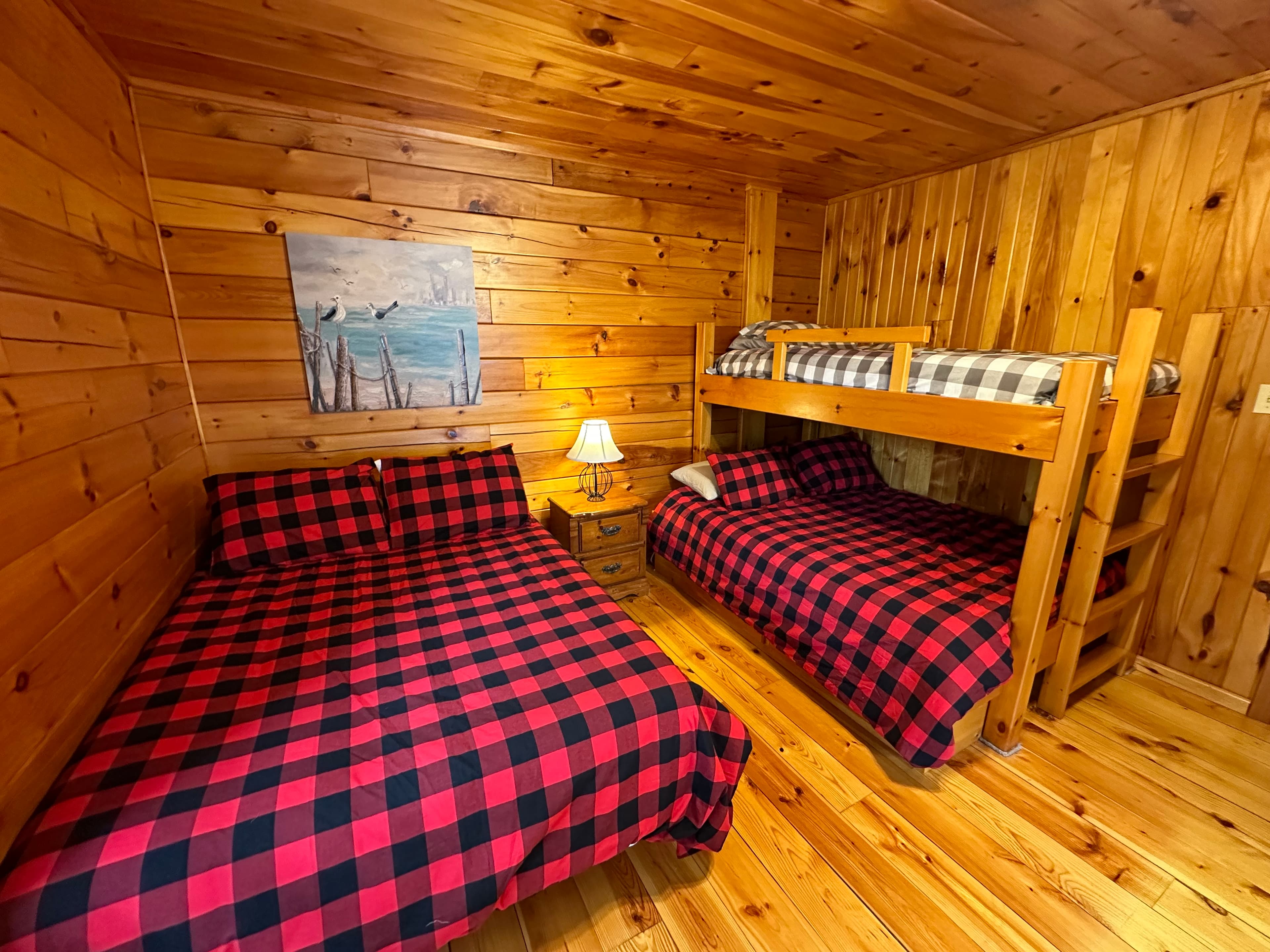 Upper left bedroom — sleeping area