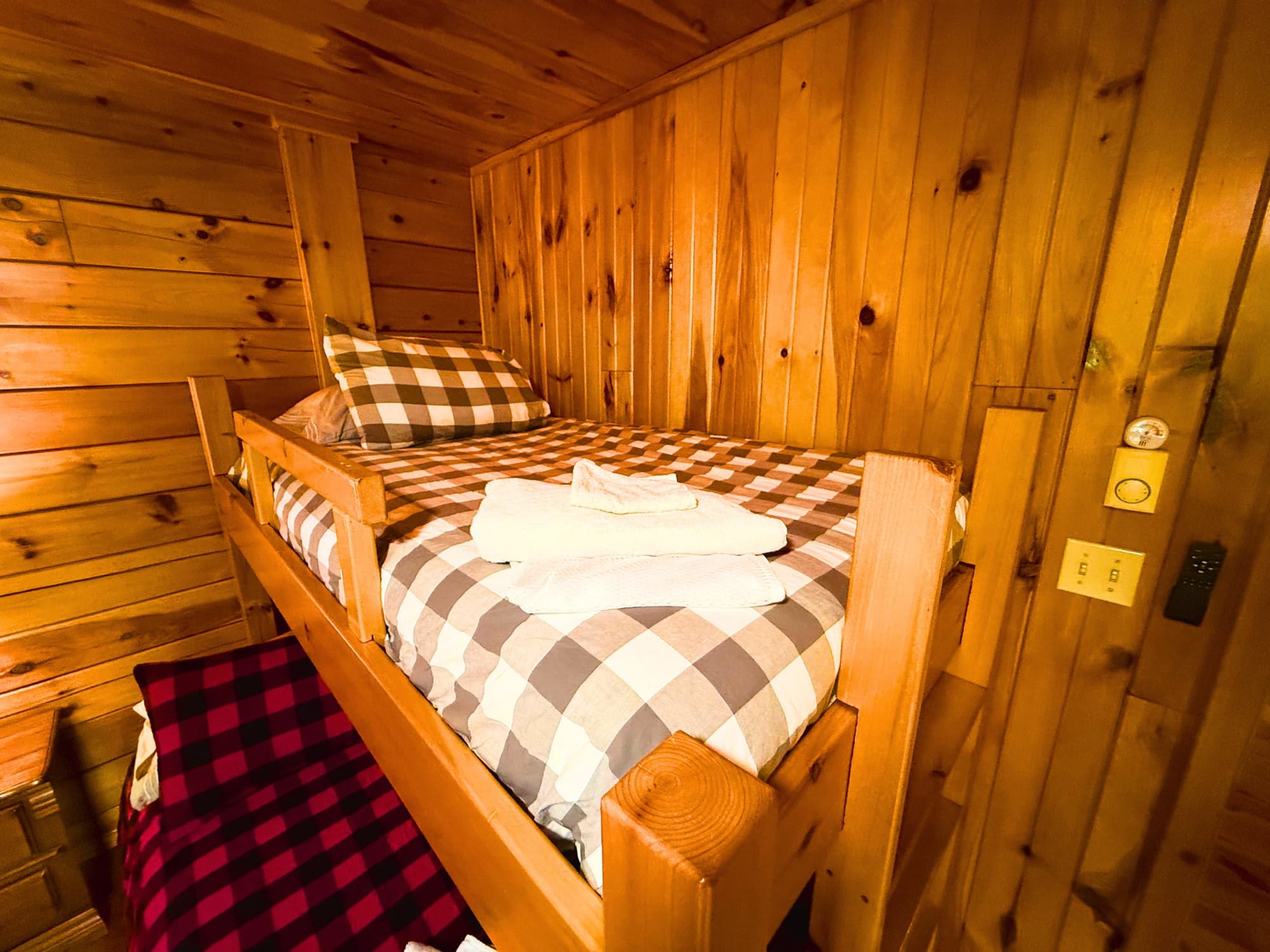 Upper Right Bedroom — 2 doubles + 1 twin