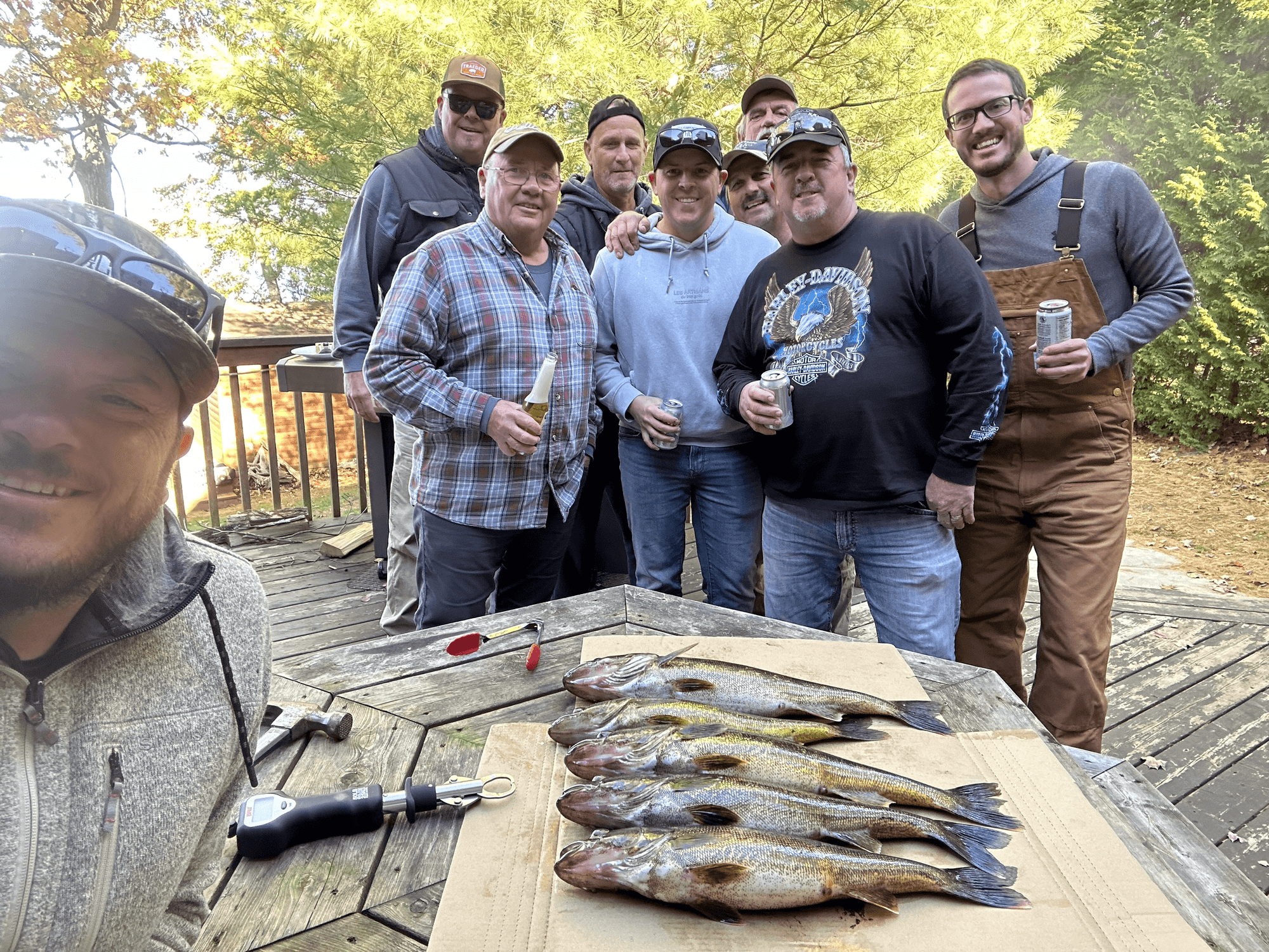 Group fishing haul
