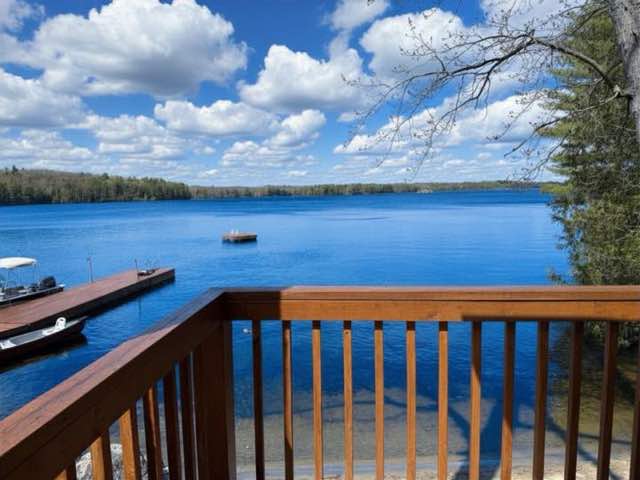 dock into lake