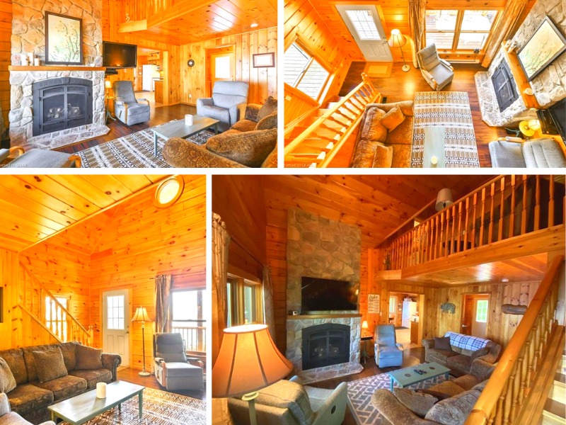 Living Room & Fireplace